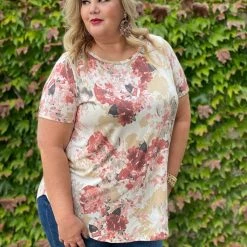 Boutique Simplified Sweet Symphony Of Roses Hi Lo Tunic New Arrivals