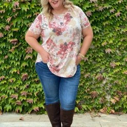 Boutique Simplified Sweet Symphony Of Roses Hi Lo Tunic New Arrivals
