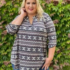 Boutique Simplified New Arrivals X Marks The Spot 3/4 Sleeve Top