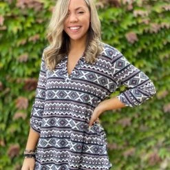 Boutique Simplified New Arrivals X Marks The Spot 3/4 Sleeve Top