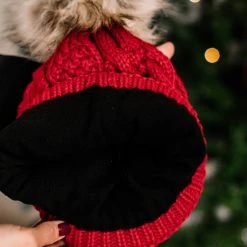 No Ship Drop Ship You Hat Me At Hello In Red Cable Knit New Arrivals