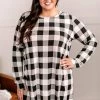 No Ship Drop Ship New Arrivals Across The Board Dress In Black + Ivory Checks 2 No Ship Drop Ship New Arrivals Across The Board Dress In Black + Ivory Checks