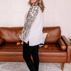 No Ship Drop Ship Tie Yourself In Leopard Knots Pullover 21 No Ship Drop Ship Tie Yourself In Leopard Knots Pullover