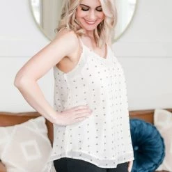 No Ship Drop Ship New Arrivals Stars In Your Eyes Cami In Stone