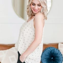 No Ship Drop Ship New Arrivals Stars In Your Eyes Cami In Stone