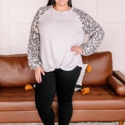 No Ship Drop Ship Tie Yourself In Leopard Knots Pullover 22 No Ship Drop Ship Tie Yourself In Leopard Knots Pullover