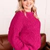 No Ship Drop Ship Pretty In Magenta Sweater New Arrivals
