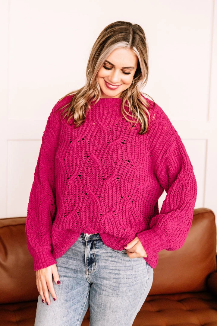 No Ship Drop Ship Pretty In Magenta Sweater New Arrivals 6 No Ship Drop Ship Pretty In Magenta Sweater New Arrivals