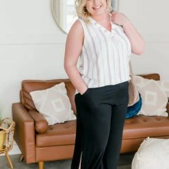 No Ship Drop Ship New Arrivals Split The Difference Side Tie Pants