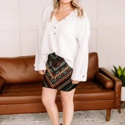 No Ship Drop Ship Big City Nights Embroidered Skirt New Arrivals