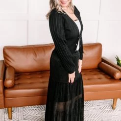 No Ship Drop Ship Turn Back Time Cardigan In Black