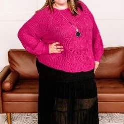 No Ship Drop Ship Pretty In Magenta Sweater New Arrivals 25 No Ship Drop Ship Pretty In Magenta Sweater New Arrivals