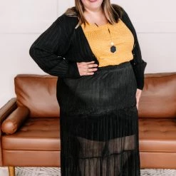 No Ship Drop Ship Turn Back Time Cardigan In Black