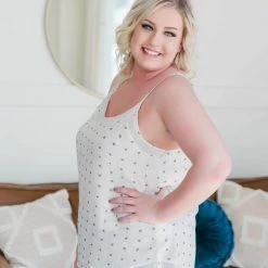 No Ship Drop Ship New Arrivals Stars In Your Eyes Cami In Stone