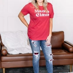 No Ship Drop Ship Graphic Tee- Mama Claus New Arrivals 10 No Ship Drop Ship Graphic Tee- Mama Claus New Arrivals