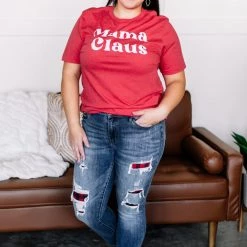 No Ship Drop Ship Graphic Tee- Mama Claus New Arrivals 11 No Ship Drop Ship Graphic Tee- Mama Claus New Arrivals