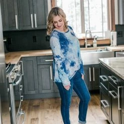 No Ship Drop Ship New Arrivals With A Twist Top In Blue