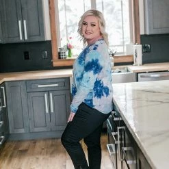 No Ship Drop Ship New Arrivals With A Twist Top In Blue