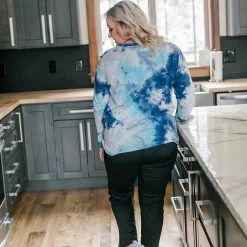 No Ship Drop Ship New Arrivals With A Twist Top In Blue