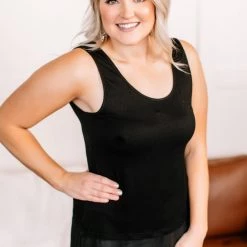 No Ship Drop Ship New Arrivals I've Got Layers Chiffon Sleeveless Top In Black