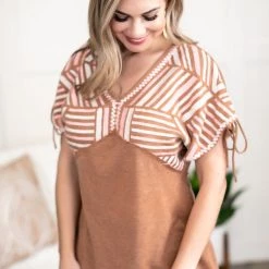 No Ship Drop Ship Keep Me In The Mix Top In Amber Glow