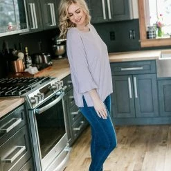 No Ship Drop Ship Sweetness And Light Top In Soft Lavender