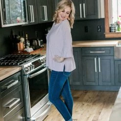 No Ship Drop Ship Sweetness And Light Top In Soft Lavender