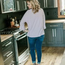 No Ship Drop Ship Sweetness And Light Top In Soft Lavender