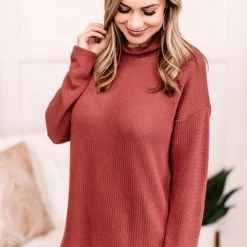 No Ship Drop Ship Raspberry Wine Fall Knit Sweater New Arrivals