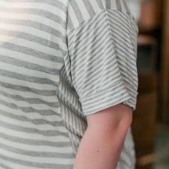 No Ship Drop Ship New Arrivals Get It Together Gray Striped Top