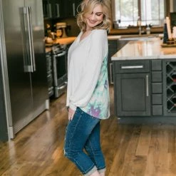 No Ship Drop Ship Aqua Blooms Top New Arrivals