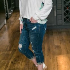 No Ship Drop Ship Crop It Like It's Hot Judy Blue Denim Capri Jeans New Arrivals