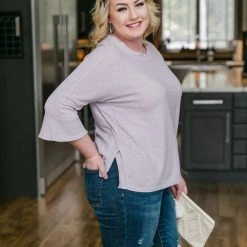 No Ship Drop Ship Sweetness And Light Top In Soft Lavender