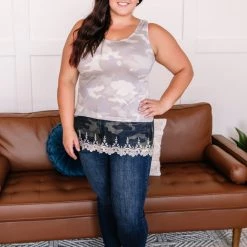 No Ship Drop Ship Spread Your Wings Sleeveless Top In Camo