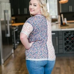 No Ship Drop Ship What's In A Name Floral Color Block Top New Arrivals