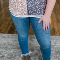 No Ship Drop Ship What's In A Name Floral Color Block Top New Arrivals