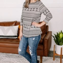No Ship Drop Ship Read The Fine Print Aztec Top New Arrivals