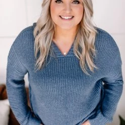 No Ship Drop Ship Sweater Weather In Azure Blue New Arrivals