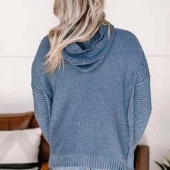 No Ship Drop Ship Sweater Weather In Azure Blue New Arrivals