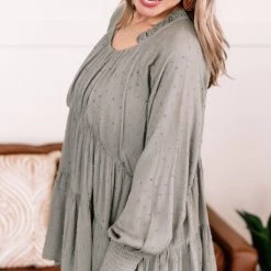 No Ship Drop Ship Join The Dots Tunic In Olive Green New Arrivals