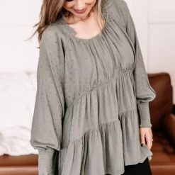 No Ship Drop Ship Join The Dots Tunic In Olive Green New Arrivals