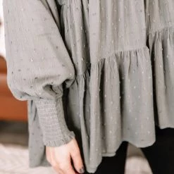 No Ship Drop Ship Join The Dots Tunic In Olive Green New Arrivals