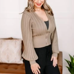 No Ship Drop Ship New Arrivals Turn Back Time Cardigan In Tavern