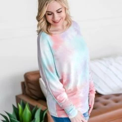 No Ship Drop Ship New Arrivals Northern Lights Dolman Sleeve Top