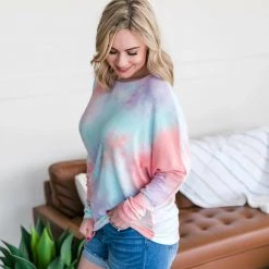 No Ship Drop Ship New Arrivals Northern Lights Dolman Sleeve Top