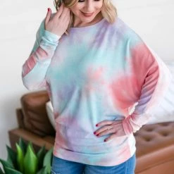 No Ship Drop Ship New Arrivals Northern Lights Dolman Sleeve Top