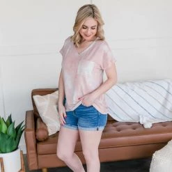 No Ship Drop Ship New Arrivals In The Pocket Blush Tie Dye