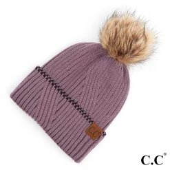 Iris & Rainbow Boutique #722 CC Pom Beanie (Accented Cuff) New Arrivals