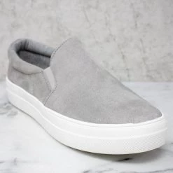 Boutique Simplified Slip Into Style Slip On Sneakers - Grey New Arrivals