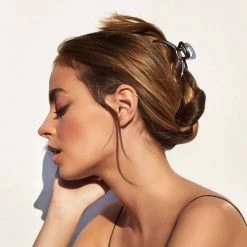 Iris & Rainbow Boutique #L874 Open Shape Claw Clip (Hematite) New Arrivals